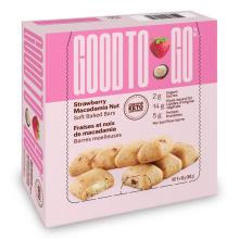 Good To Go Almond Flour Snack Bars Strawberry Macadamia, 9 Bar Pack