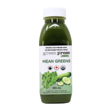 Green Press Organic Cold-Pressed Juice Mean Greens, 355 mL