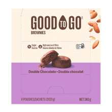 Good To Go Almond Flour Brownies Double Chocolate, 6 Pack