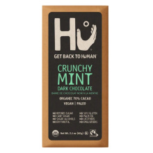 Hu Kitchen Crunchy Mint Dark Chocolate Bar, 60g