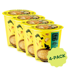 Immi Keto High Protein Ramen Cup Spicy Red Miso 4-Pack, 59g each