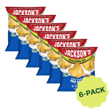 Jackson’s Kettle-Cooked Potato Chips With Avocado Oil Sea Salt 6-Pack, 28 g each