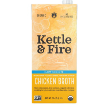 Kettle & Fire Low Sodium Chicken Cooking Broth, 907g