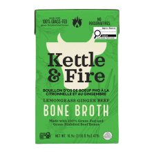 Kettle & Fire Beef Bone Broth Lemongrass Ginger, 479g