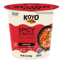 KOYO Gluten-Free Instant Cup Noodles Spicy Kimchi, 59g