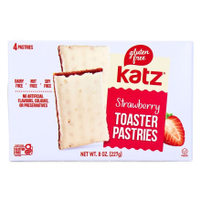 Katz Gluten-Free Toaster Pastries Strawberry, 4 Pack
