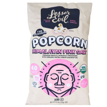 Lesser Evil Organic Popcorn Himalayan Pink Salt, 130g