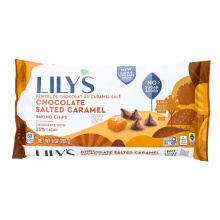 Lily's No Sugar Added Baking Chips Chocolate Salted Caramel, 255g