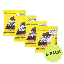 Mid-Day Squares Plant-Based Chocolate Bar Cookie Dough, 4 Pack