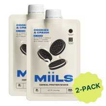Miils Cereal Protein Shake Cookies & Cream 2-pack, 45g each
