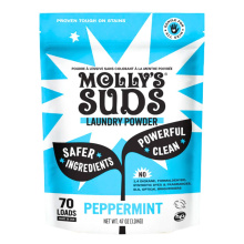 Molly's Suds Dye-Free Laundry Powder Peppermint, 70 Loads