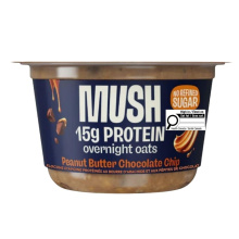MUSH Protein Overnight Oats Peanut Butter Chocolate Chips, 156g