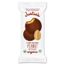 Justin's Milk Chocolate Peanut Butter Cups, 40g