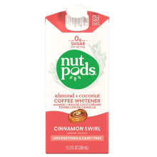 Nutpods Unsweetened & Dairy-Free Almond + Coconut Creamer Cinnamon Swirl, 330mL