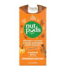 Nutpods Unsweetened & Dairy-Free Almond + Coconut Creamer Pumpkin Spice, 330mL