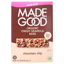 MadeGood Allergen-Free Granola Bars Chocolate Chips, 15 Bars