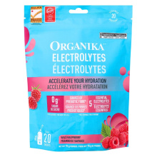 Organika Sugar-Free Electrolytes Powder Wild Raspberry, 20 Sachets