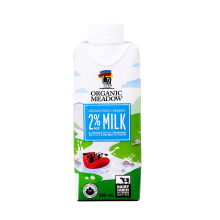 Organic Meadows Shelf-Stable Organic Partly-Skimmed 2% Milk, 250ml