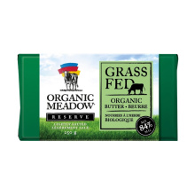 Organic Meadow Organic Grass-Fed Butter 84% MF Lightly Salted, 250g