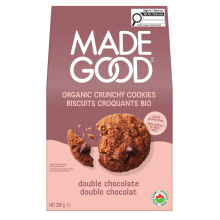 MadeGood Allergen Free Cookies Double Chocolate, 200g