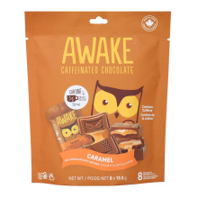 Awake Chocolate Caffeinated Milk Chocolate Caramel Bites, 8 Pack
