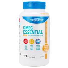 Progressive OmegEssential + D3 Fish Oil, 120 Softgels