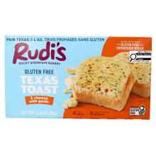 Rudi’s Gluten Free Bakery 3 Cheese Garlic Texas Toast, 4 Slices
