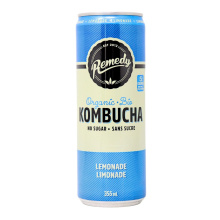 Remedy Organic No Sugar Kombucha Lemonade, 355ml