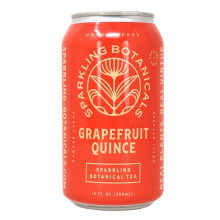 Rishi Sparkling Botanical Tea Unsweetened Grapefruit Quince, 355ml
