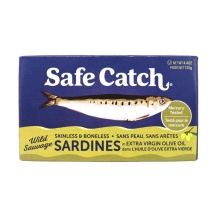 Safe Catch Skinless & Boneless Wild Sardines in Extra Virgin Olive Oil, 125g