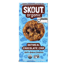 Skout Organic Soft Baked Cookies Oatmeal Chocolate Chip, 5 Pouches