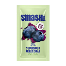 Smash Foods Superfood Fruit Spread Squeeze Packet Blueberry, 32 g