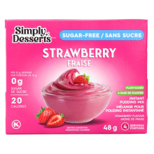 Simply Desserts Sugar-Free Instant Pudding Strawberry, 48g