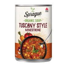 Sprague Organic Tuscany-Style Minestrone Soup, 398ml