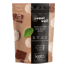 Sweetwell Keto Meringue Bites Chocolate, 40g