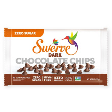 Swerve Sweets Zero Sugar Chocolate Chips Dark 65% Cacao, 255g