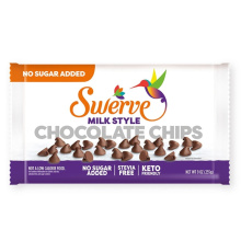 Swerve Sweets No Sugar Added Chocolate Chips Milk, 255g 