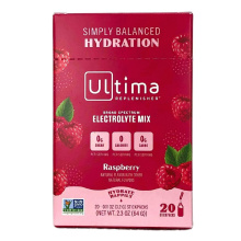 Ultima Replenisher Electrolyte Drink Mix Raspberry, 20 Packets