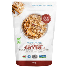 One Degree Organic Foods Gluten-Free Sprouted Instant Oatmeal Apple Cinnamon, 510g