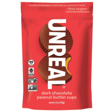 Unreal Dark Chocolate Peanut Butter Cups, 120g