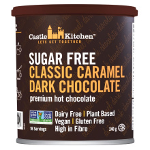 Castle Kitchen Sugar-Free Keto Dark Hot Chocolate Classic Caramel, 240g