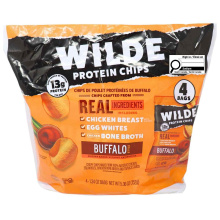 WILDE Protein Chips Snack Packs Buffalo, 4 Pack