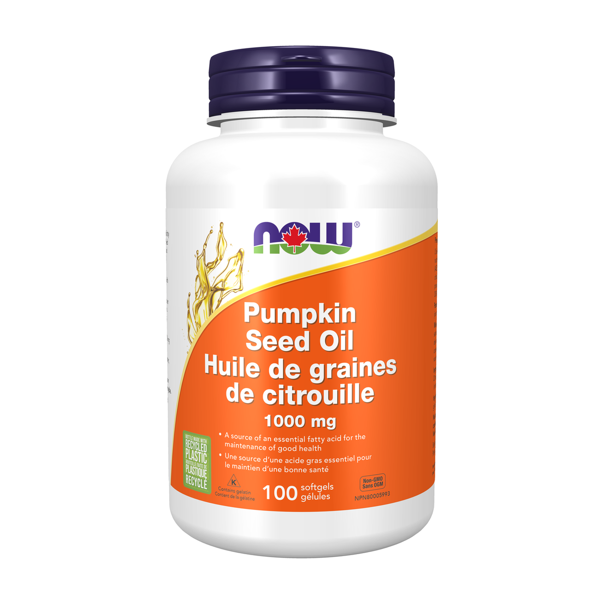 NOW Foods Pumpkin Seed Oil 1,000 mg, 100 Softgels