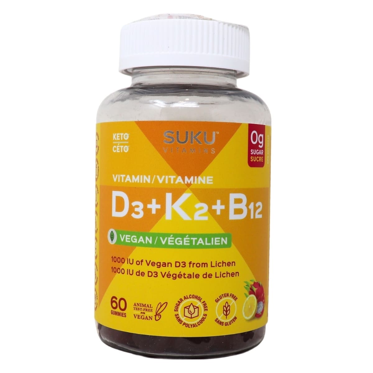 1000 IU Vitamin D3 + K2 + B12