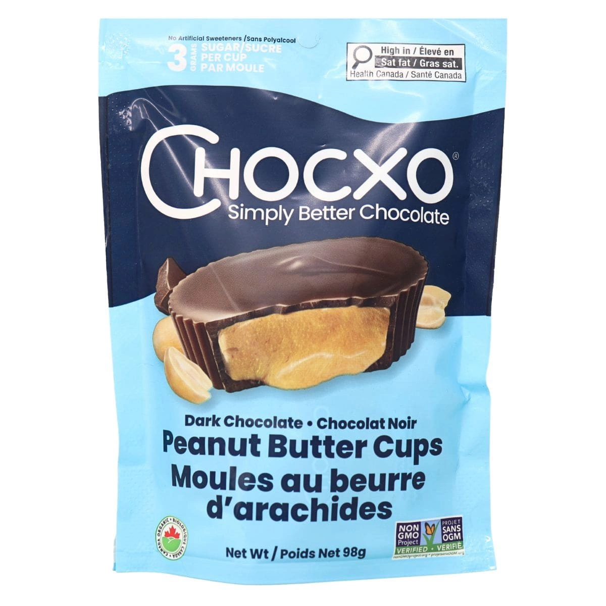 ChocXO Keto Dark Chocolate Peanut Butter Cups at Natura Market