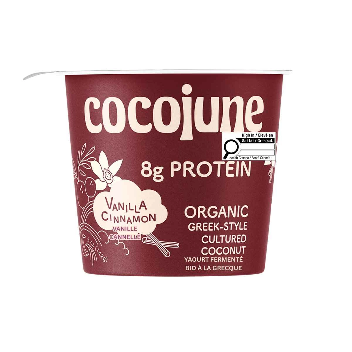 Cocojune High-Protein Greek-Style Cultured Coconut Yogurt Vanilla