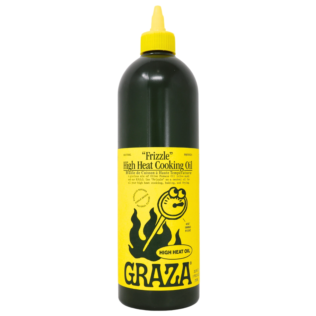 Graza Frizzle High Heat Cooking Oil Squeeze Bottle at NaturaMarket