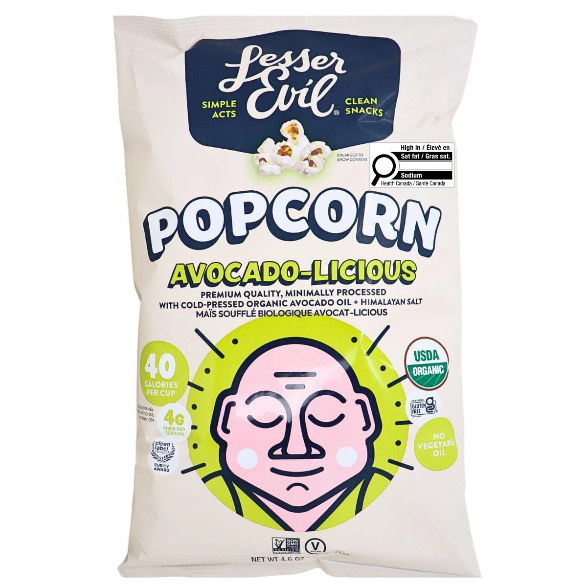 POORKOOKTΟΥ Bad Pals duoo Lesser Evil Buddha Bowl Avocado-Licious Popcorn - NaturaMarket.ca