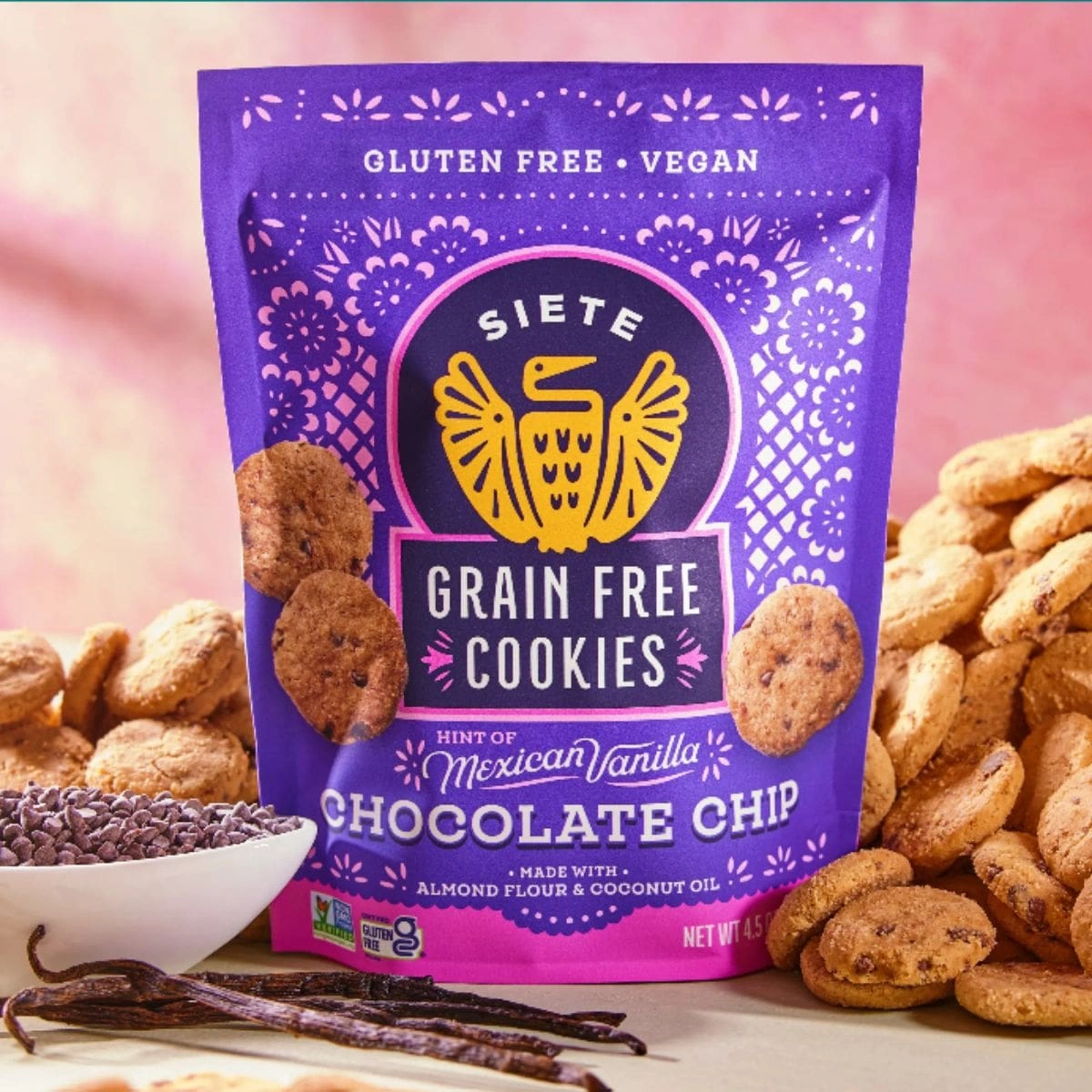 Siete Cookies Mexican Vanilla Chocolate Chip at NaturaMarket