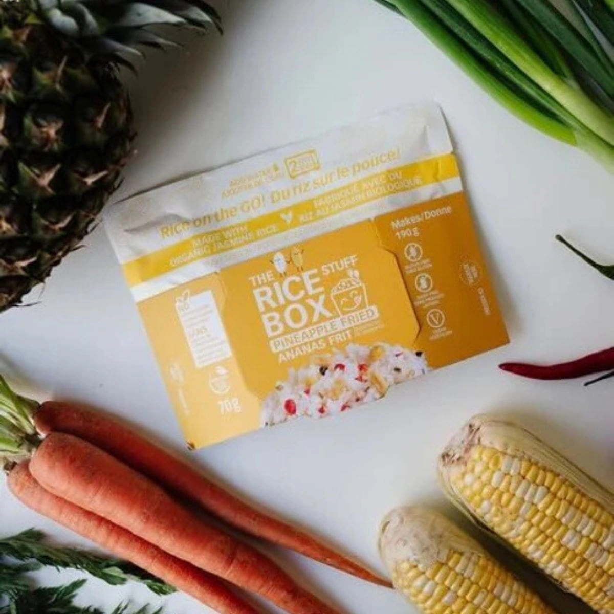The Rice Stuff Box Microwavable Seasoned Rice Pineapple Fried at